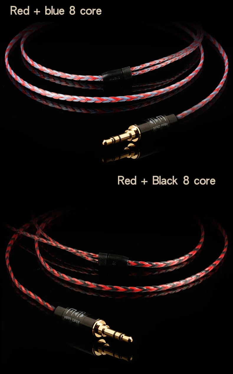 Xiaofan mk4 8 Core с серебряным покрытием обновления кабель 2,5/3,5/4,4 мм балансный кабель с MMCX/2pin разъем для sony ex1000 ie80 se535