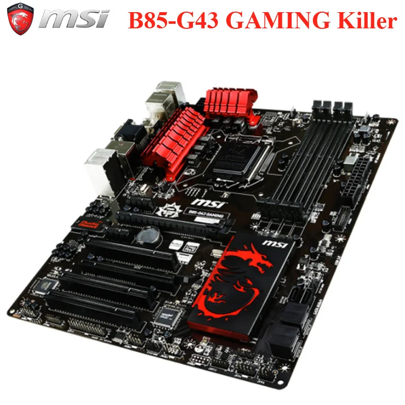 MSI B85-G43 игровая оригинальная материнская плата DDR3 LGA 1150 USB2.0 DVI HDMI VGA 32 Гб B85 i3 i5 i7 B85 б/у настольная материнская плата