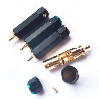 

1piece audio RCA Connector amplifier plug Recommend to audiophiles diy audio cable