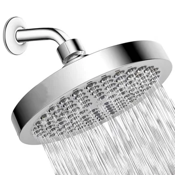 

Round High Pressure Rainfall Shower Head Plating Home Bathroom Accessories SNO88
