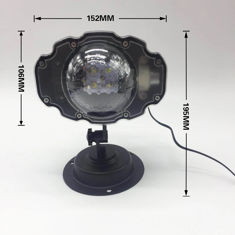 Рождественский Снежный светильник прожектор с эффектом снегопада IP65 движущийся Снег Открытый сад лазерный проектор лампа для новогодних вечерние украшения