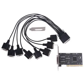 

8 Port PCI RS232 Expansion Card Serial Controller Riser Express Cards Desktop Converter Adapter TXB062 X6HA