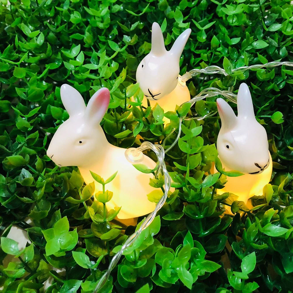 1.5 Meter 10 LED Easter Bunny Rabbit Decoration Garden String Lights Lamp Holiday Decorative Ornament For Home Party | Дом и сад