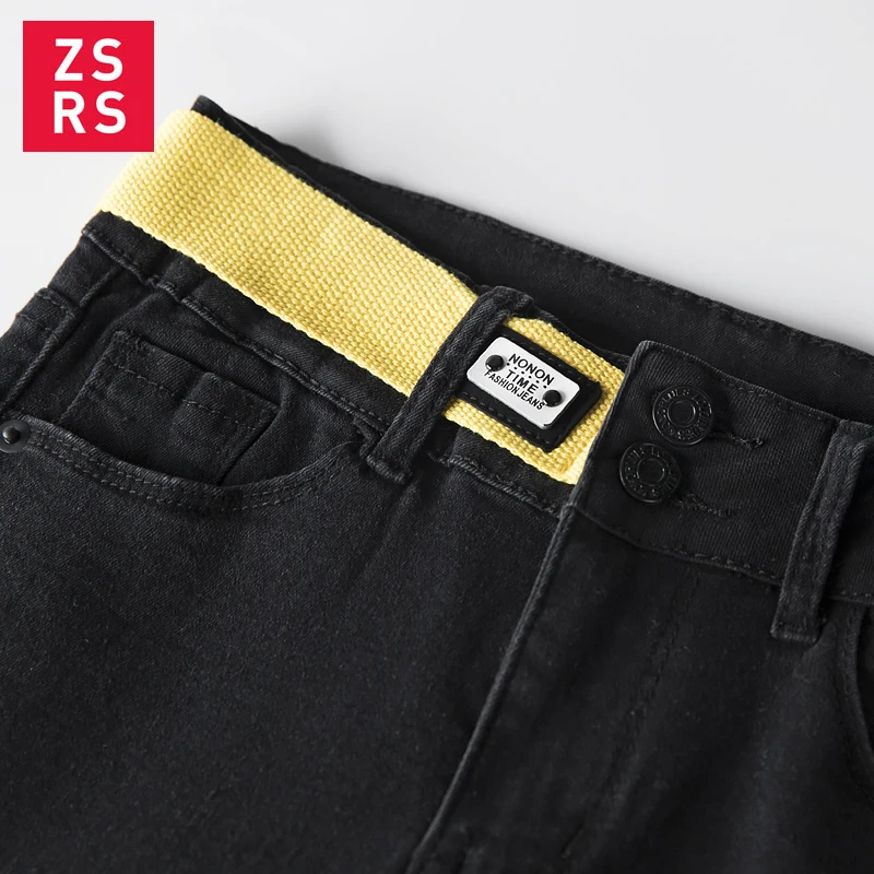 Zsrs джинсы женские джинсы для мам джинсы с высокой талией женские эластичные большого размера растягивающиеся женские джинсы потертые джинсы узкие брюки