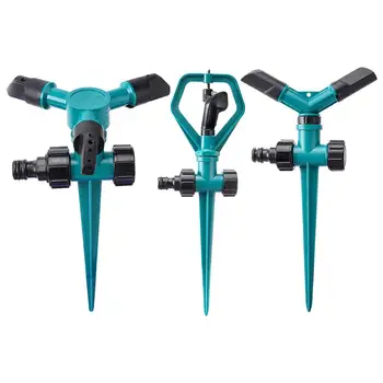 

1 Set of 3Pcs Floor Inserted Lawn Sprinkler Garden Watering Automatic Rotary Nozzle Equipment Gardening Irrigation Tool