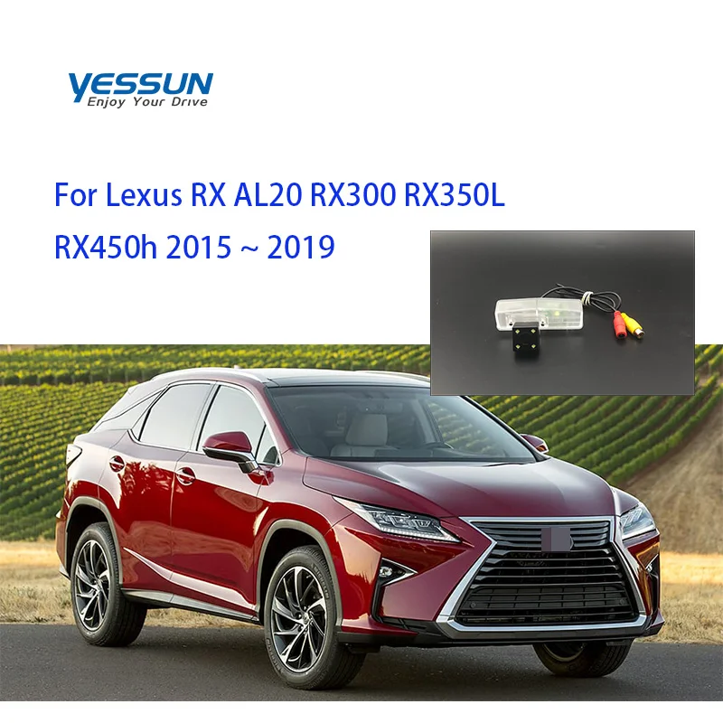 

Yessun Car Rear Camera License Plate Lamp OEM For Lexus RX AL20 RX300 RX350L RX450h 2015~ 2019 Rear view camera NTSC or PAL