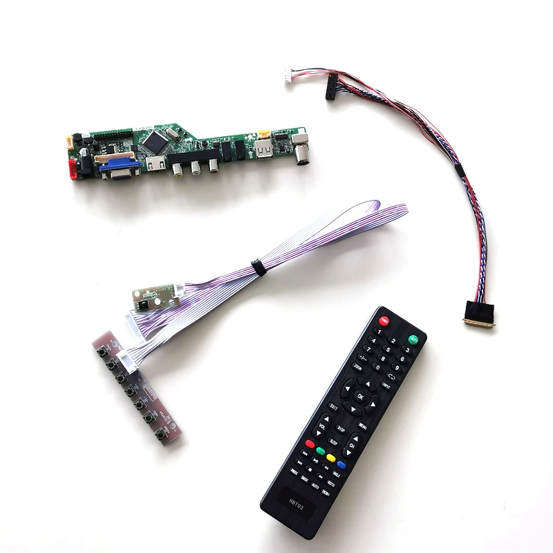 Для LTN101NT07-901/T01 VGA+ HDMI+ AV+ USB+ RF 1024*600 LVDS 40Pin WLED T. V56 экран контроллер привод плата ноутбук ПК 10," DIY kit
