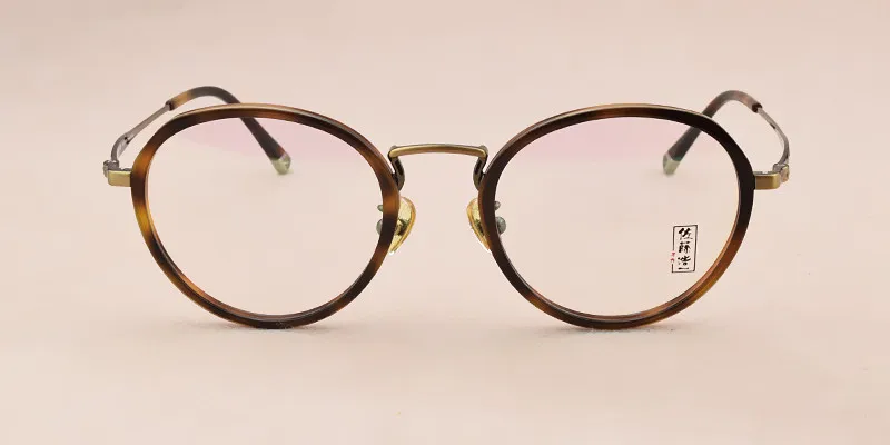 Брендовая оправа для очков мужские ультралегкие Женские винтажные круглые Рецептурные очки ретро оптическая оправа мужские оправы для очков