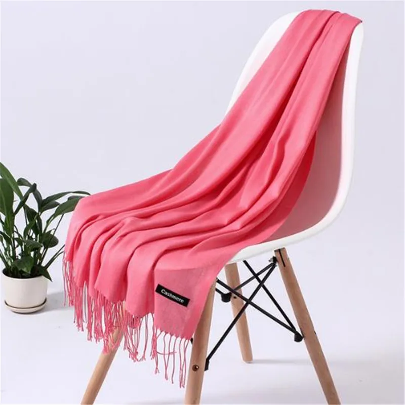 

Autumn Winter Scarf Shawl For Women Warm Wraps Lady Pashmina Bandana Cashmere Scarves Neck Headband Hijab Stoles long Foulard