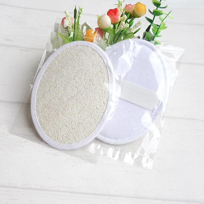 Natural Loofah Sponge Bath Brushes Shower Rub for Whole Body Healthy Massage Brush Oval Bath Towel 11x15cm Bathroom Products