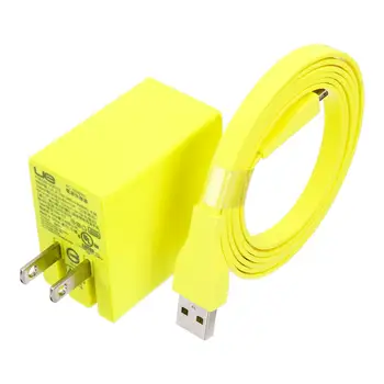 

AC Adaptor Charger + Charging Cable USB Cable Yellow For Logitech UE Boom Mega