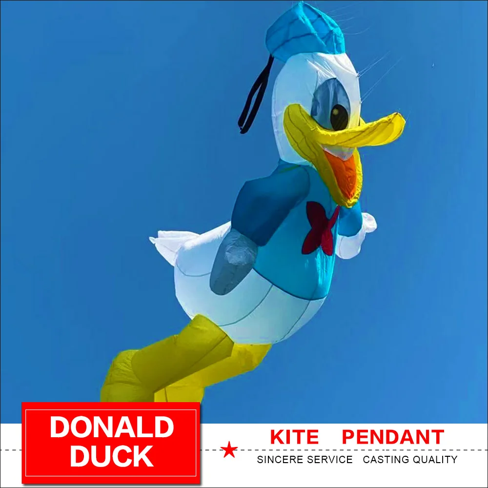 4m Soft Inflatable Cartoon Duck Kite Pendant for Audlts High Quality