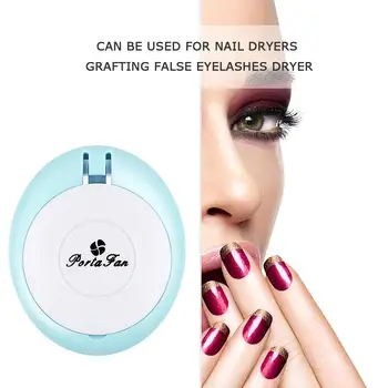 

Fashion USB Grafted Eyelashes Fan Air Conditioning Blower Nail Art Manicure Glue Dryer Hot Selling Safety Simplicity Makeup Tool