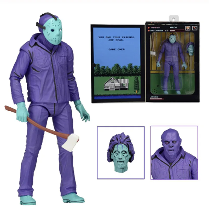 

18cm Original NECA Horror Friday the 13th Destroy Jason Video Game Power Play Version Action Figure Model Toy Doll Gift