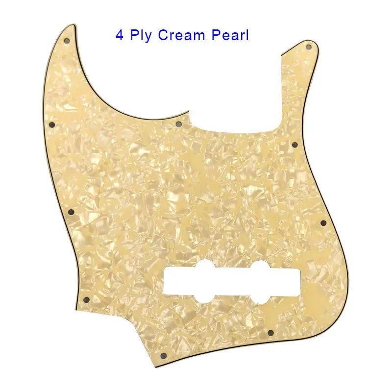 Pleroo заказное качество Pickguard-для левшей США 10 отверстий 4 струны Стандартный джазовый бас-гитара скретч пластина