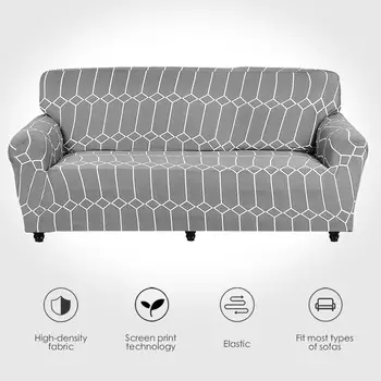 

Elastic Sofa Cover Printed Flowers Slipcover Tight Wrap All-inclusive Corner Sofa Cover Stretch Furniture Covers 1/2/3/4 seater