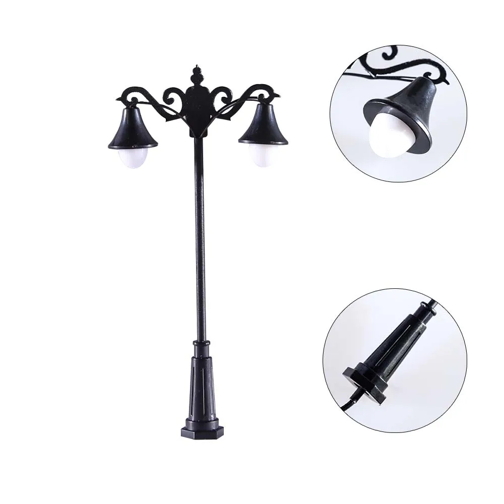 5pcs O Scale Model Lampposts - 1:48 Street Lights For Train Layouts & Dioramas