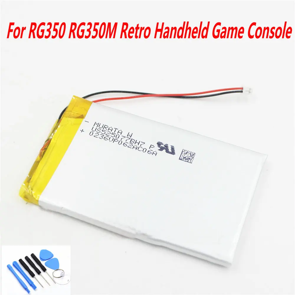 

High Quality 3200mAh Battery for RG350 RG350M Retro Handheld Game Console Replace battery