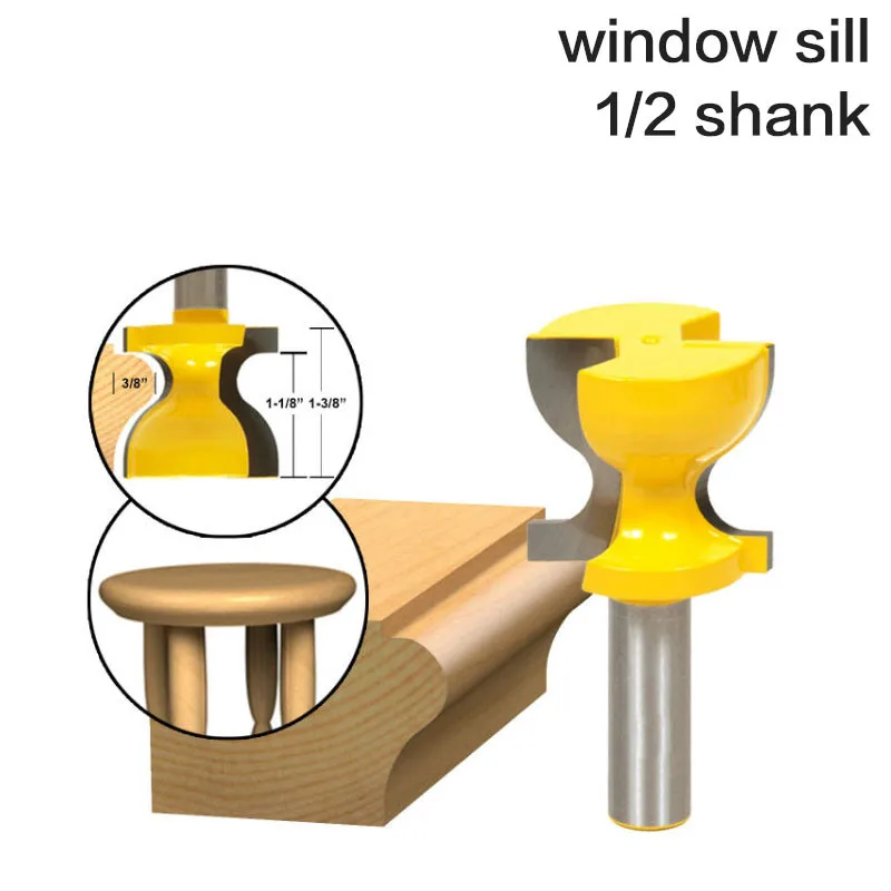 1 шт. 1/2 хвостовик оконный подоконник табурет Молдинг двери тяга края маршрутизатор бит C3 Карбид наконечником древесины режущий инструмент деревообрабатывающие фрезы