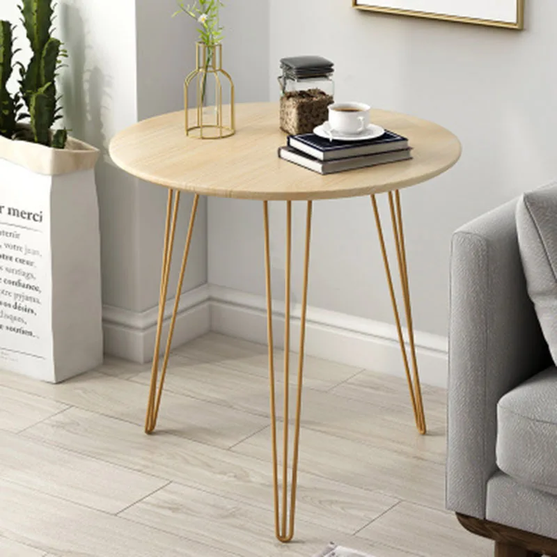 Креативный обеденный стол в скандинавском стиле, стол для дивана, железный стол, простой стол для переговоров, круглый стол, Маленький журнальный столик на балкон