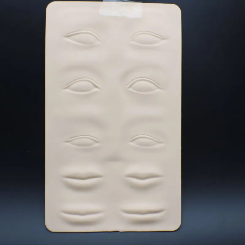 5 шт., 3D силиконовый Перманентный макияж, татуировка, тренировка, поддельная кожа, глаза, губы, лицо, для микроблейдинга, татуировка, машина для начинающих
