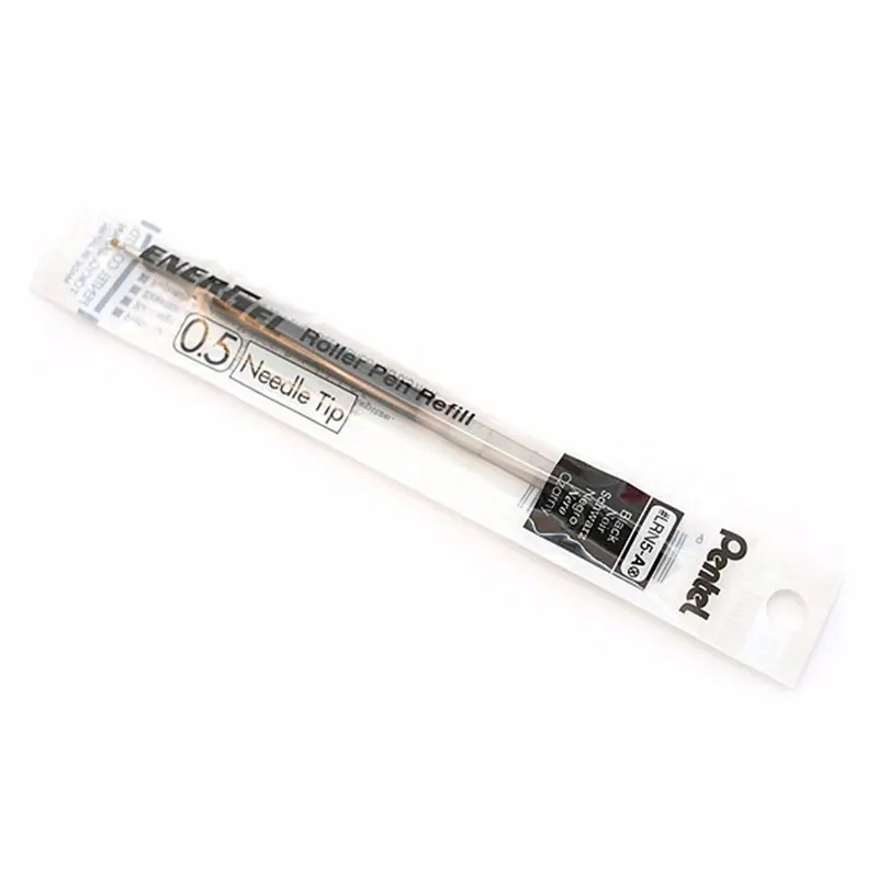 black 6pcs Pentel Energy LRN5 игольчатая гелевая ручка повторная заливка-0,5 мм/0,4 мм черный/синий/красный для Pentel BLN-75 - Цвет: black 6pcs