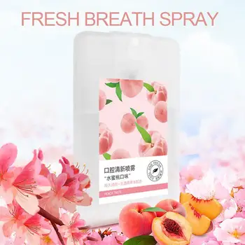 

Odor Treatment Spray Refresher Fresh Breath Remove Spray Peach Oral Spray Smoke Freshener Breath Mouth Bad Oral Honey Breat F7O9