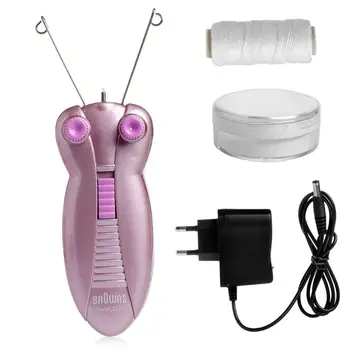 

Electric Body Face Facial Hair Remover Defeatherer Cotton Thread Epilator Kit