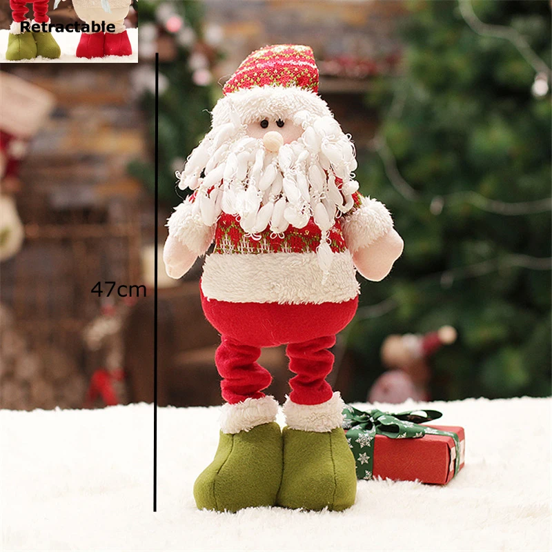 47 см Санта Клаус рождественские украшения для дома Enfeite De Natal большая кукла игрушка рождественские украшения для елки рождественские украшения - Цвет: SDZS08401