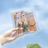 ins wind transparent winding storage bag large capacity stationery notes hand account material storage bag office supply ► Photo 3/6