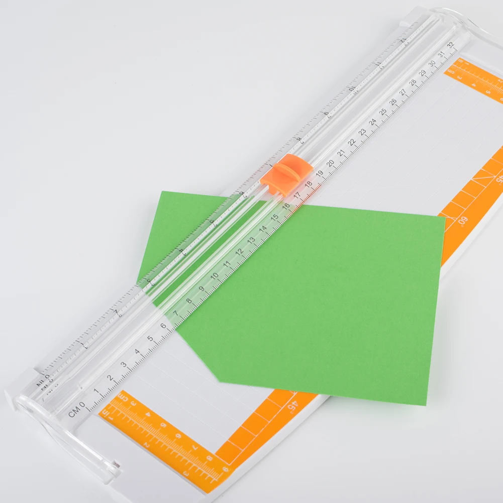 Тройной трек Бумага Триммер лезвия для фото гильотина для резки бумаги триммер карты линейка домашний офис мини-аппарат для резки бумаги