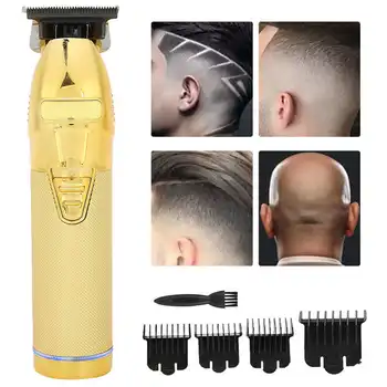 

100-240V Professional Hair Clipper Vintage Carving Electric Hair Cutter Tool for Home Hair Slaon Gold Hair Cutting Mahine