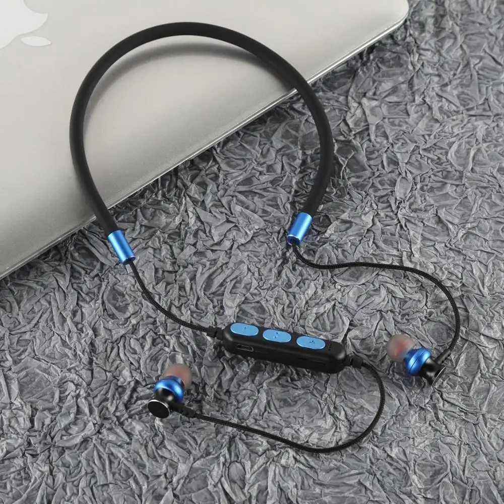 Bluetooth Headphone Neckband Wireless Headset With Mic Bluetooth Magnetic Sports Earphone For Xiaomi Mobile Phones FS