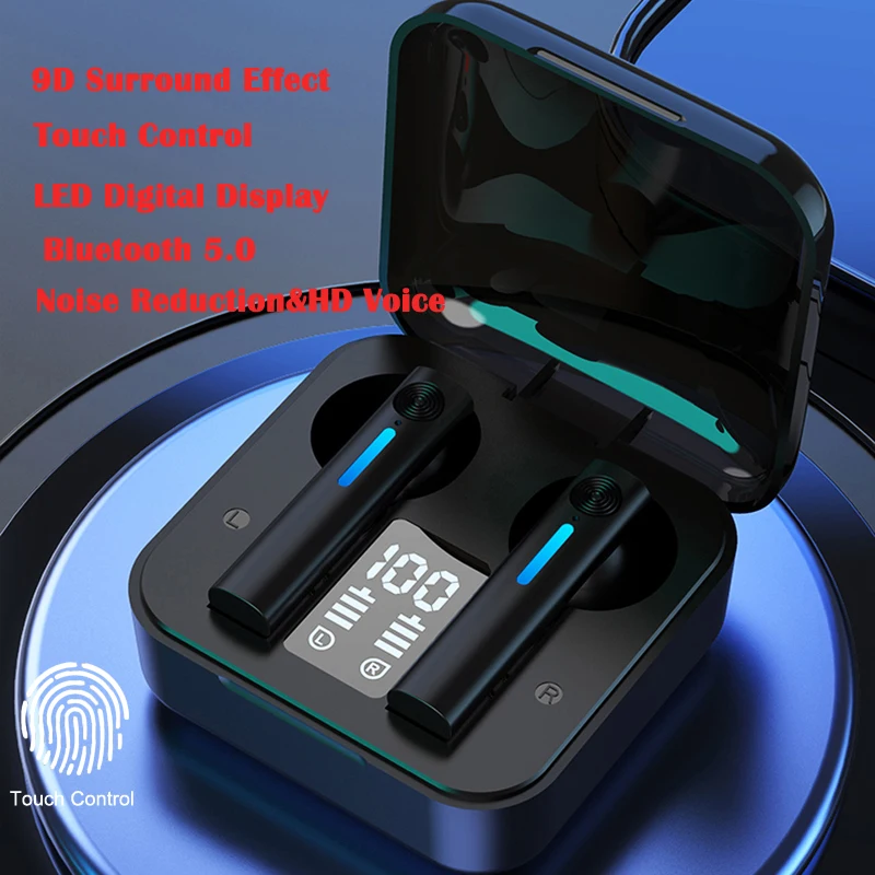 Наушники вкладыши TWS Bluetooth 5 0 наушники Беспроводной 9D стерео Спортивные Игры гарнитуры С микрофоном