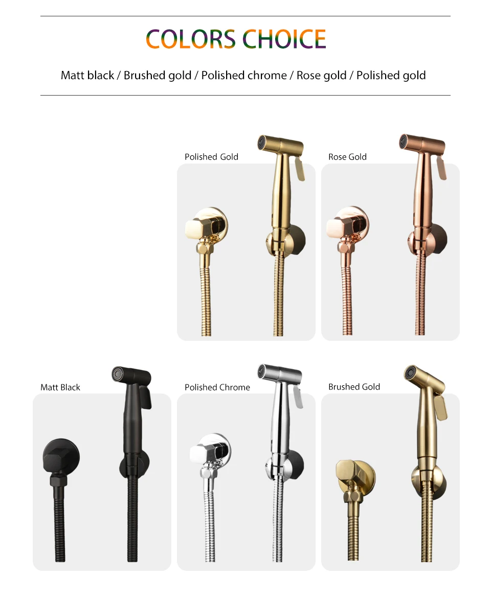 de banheiro. Ouro escovado montado na parede