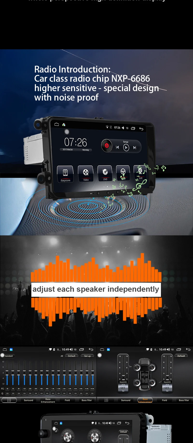 Flash Deal Car Multimedia player 2 Din Android 8.1 Car DVD For Volkswagen Tiguan 2012-2015 10.1" 4G/64G touch screen car Radio GPS 8