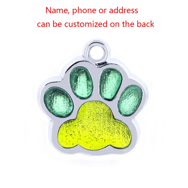 Anti-Lost Pet Dogs ID Tags Personalized ID Tel Cat Pet Supplies Dog Collar Accessories Dog Tag Stainless Steel Candy Colors H