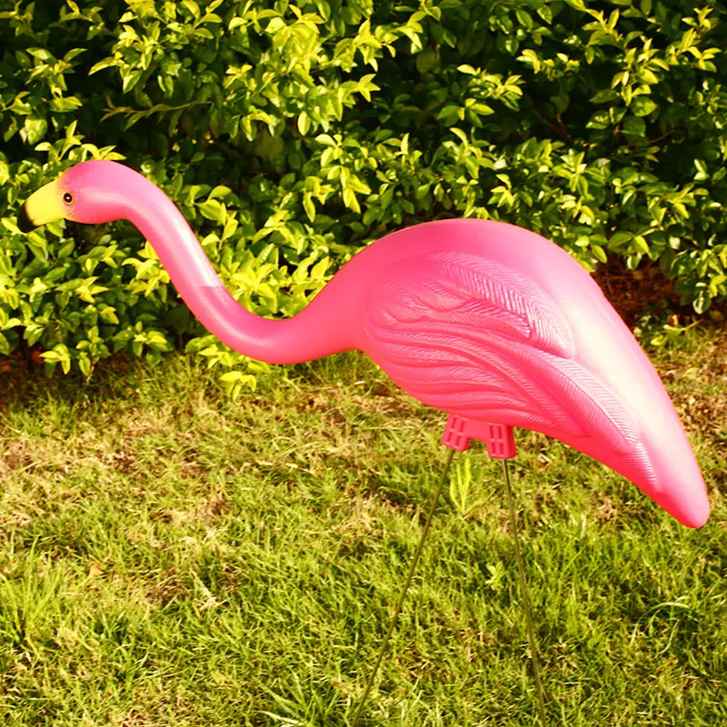

Plastic Beautiful Flamingo Ornament Artificial Flamingo Figurines Flamingo Lawn Decoration