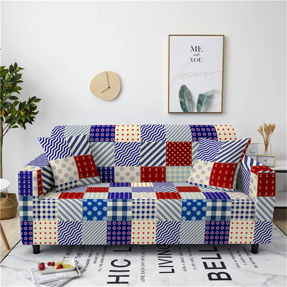ZEIMON чехол для дивана с геометрическим узором, чехол для дивана, чехол для мебели для гостиной, защитное кресло, кушетки, богемное полотенце для дивана - Цвет: SF013-6