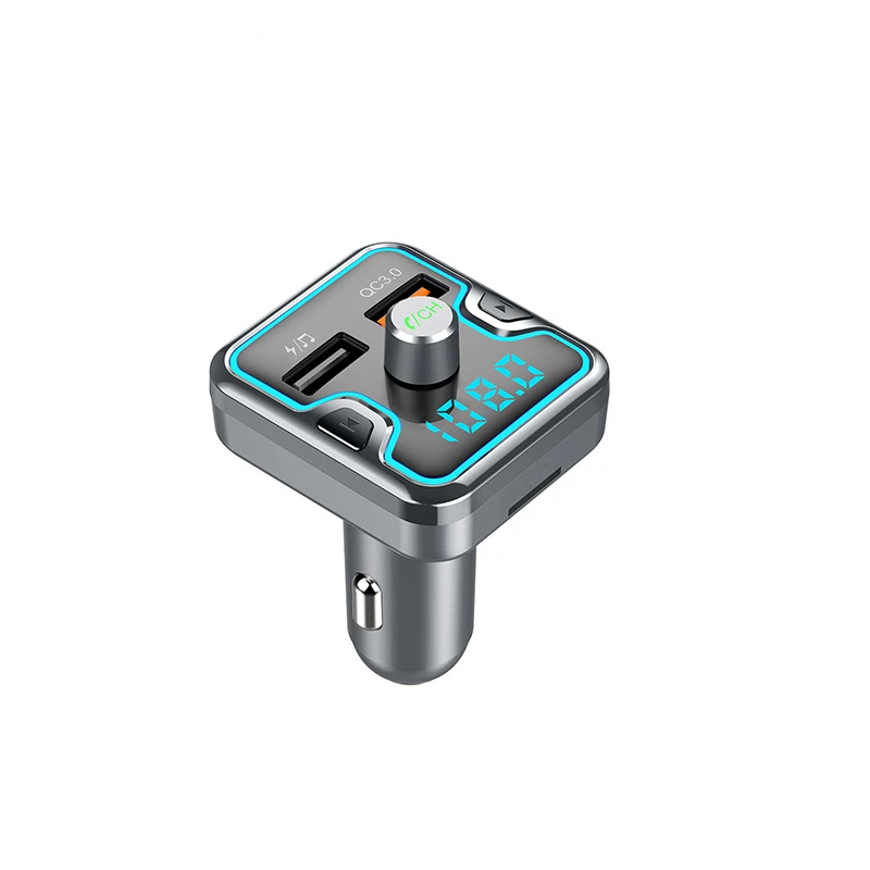 Автомобильный MP3-плеер 2.4A Быстрая зарядка двойной USB зарядное устройство автомобильный комплект fm-передатчик модулятор Bluetooth громкой связи Поддержка sd-карты U диск - Название цвета: T45Q