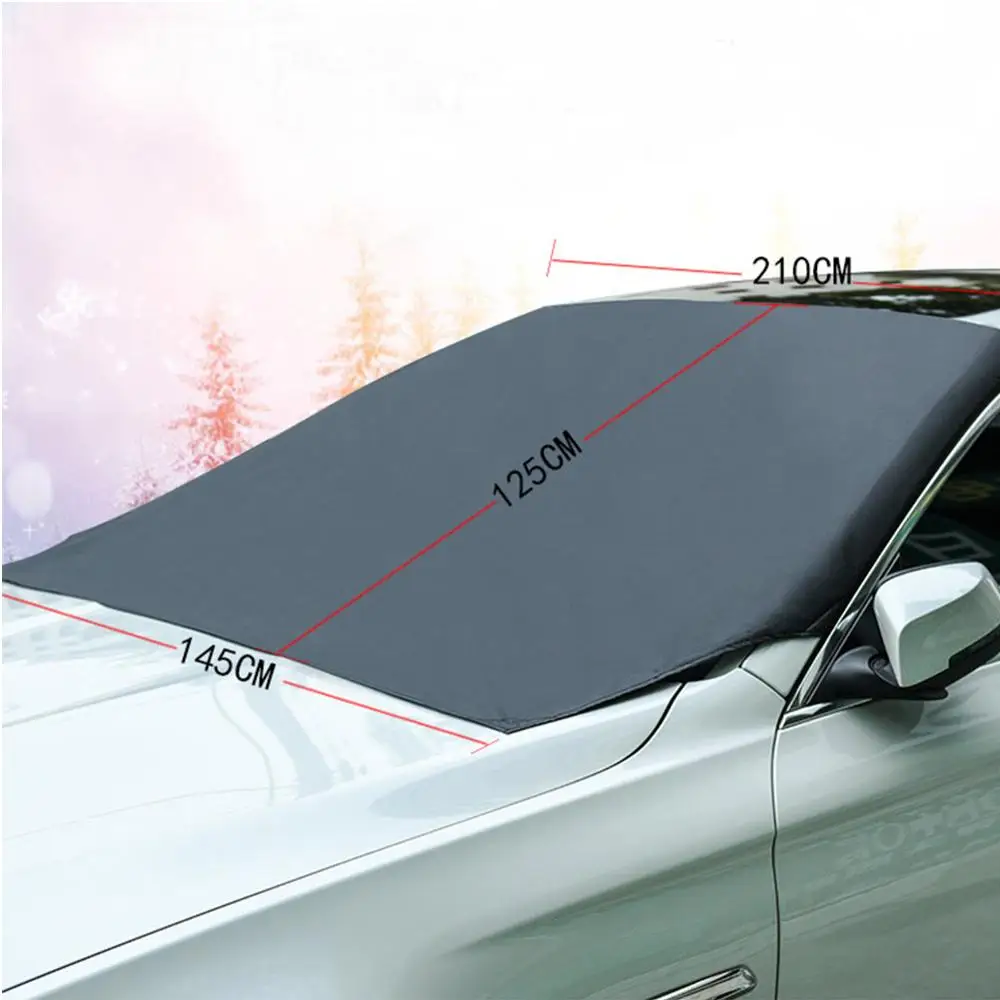 210*120cm Automobile Magnetic Sunshade Cover Car Windshield Snow Sun Shade Waterproof Protector Cover Car Front Windscreen