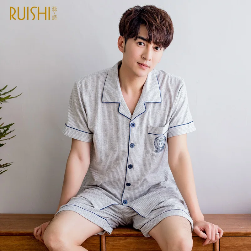 

Summer Couple Home Clothes Suit Pijama Short Sleeves Couples Cotton Pajamas Set Men and Women Matching Sleepwear New Pink Pajama