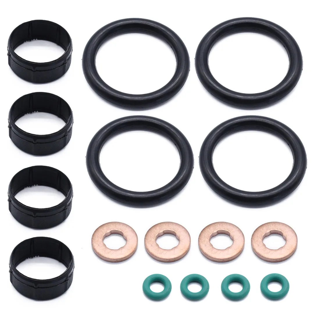 

12pcs 1 set Fuel Injector Seal Washer O-ring Manifold Seal Kit 1204698 Fuel Injector Repair Fit For Ford Fiesta