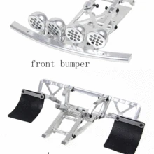 Алюминиевый передний и задний ограничитель бампера с ЧПУ светодиодный светильник Pod для 1/5 масштаб HPI ROVAN KM Mcd Gtb Racing Baja 5T 5SC