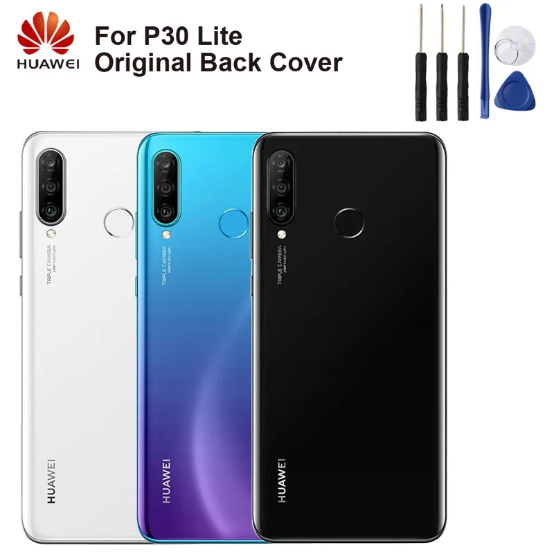 Аккумулятор huawei, стеклянная задняя крышка для huawei P30 Lite P30Lite, задний корпус, защитная задняя крышка, чехол s чехол для телефона