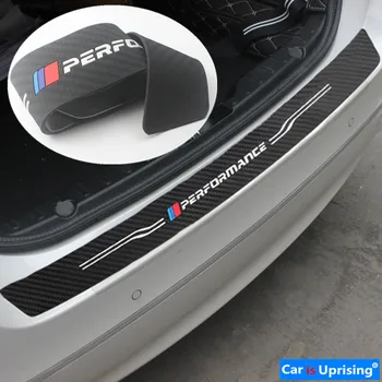 

For BMW e90 e92 e46 f20 f30 F15 e70 e71 g30 M Performance rear bumper Trim Stickers PVC Soft Rubber Car Trunk Guard Plate Strip
