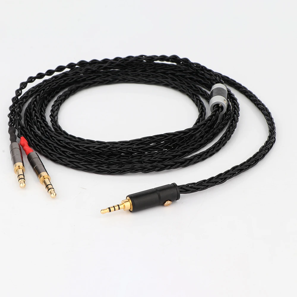 Preffair Hifi Cavo Di Aggiornamento Per Cuffie Placcato Argento Per Sundara Aventho Focal Elegia T1 T5P D7200 D600 D7100 Mdr-Z7
