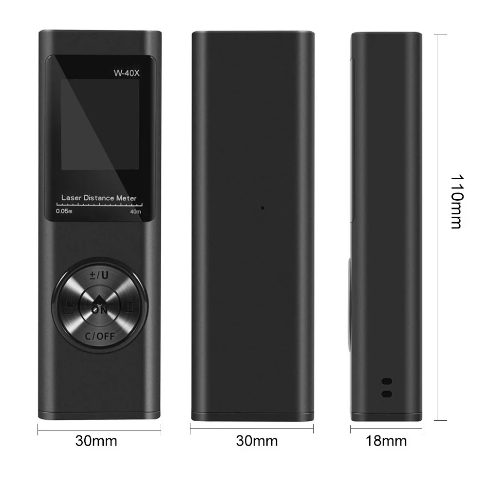 1pc LS-XS Mini Laser Distance Meter 40/60/80m m/ft/in Unit Swith Bult-in Rechargeable Battery Waterproof 1pc LS-XS Mini Laser Distance Meter 40/60/80m m/ft/in Unit Swith Bult-in Rechargeable Battery Waterproof