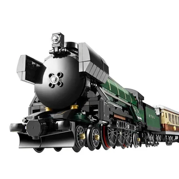 

10194 21005 908Pcs Compatible Lepining Technic Series Emerald Night Train Model Building Kit Block Bricks Toys Christmas Gift
