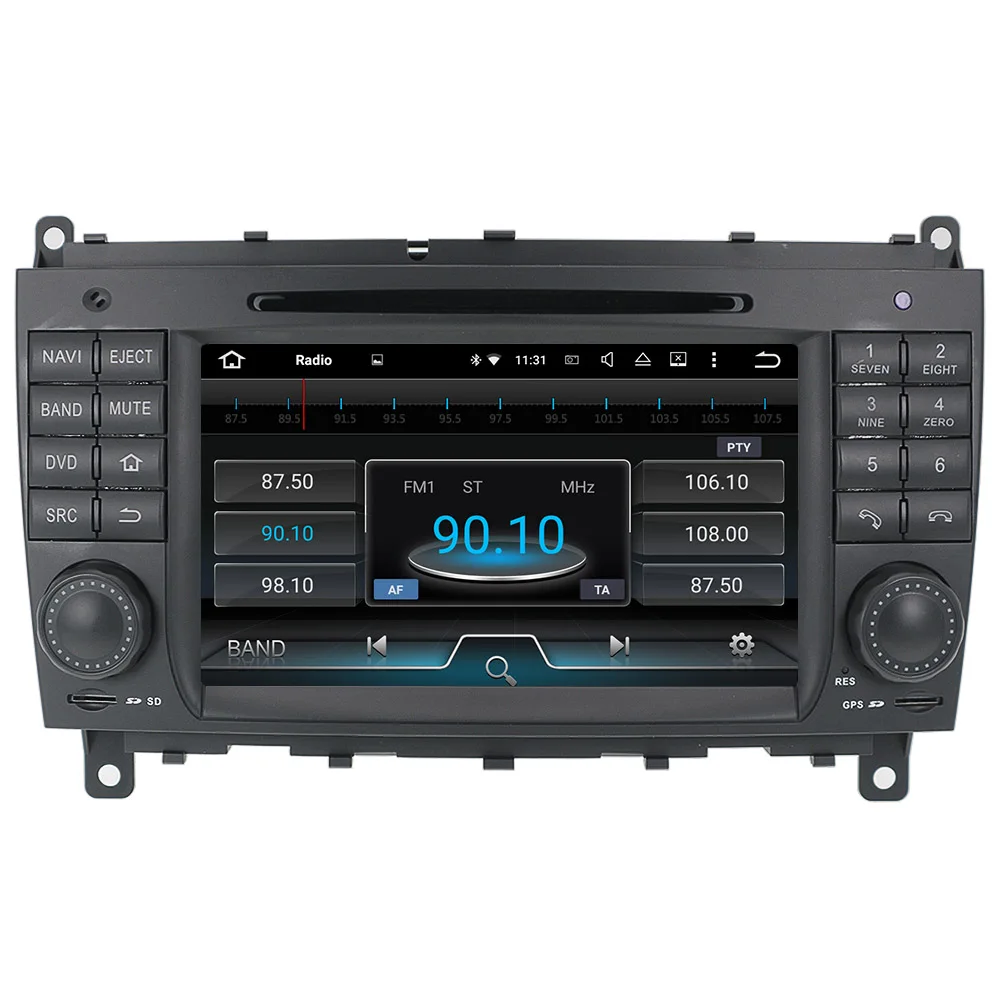 Android 9 gps навигация dvd-плеер автомобиля для Mercedes Benz CLK W209/CLS/W219 gps-навигация, радио, стерео dvd-плеер автомобиля px5 медиа